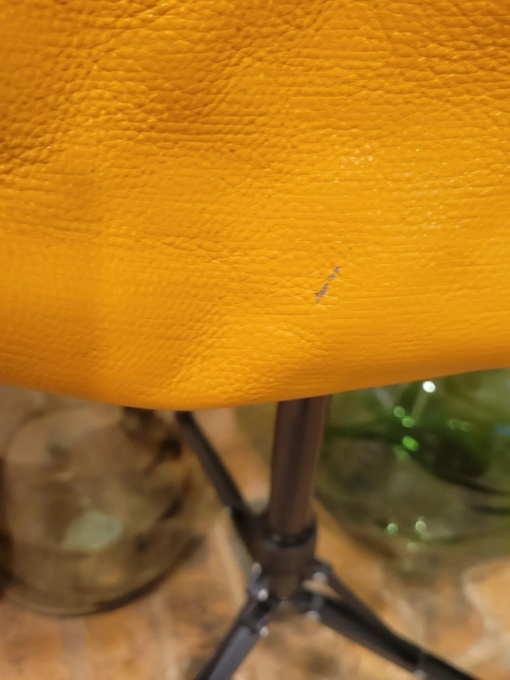 orYANY Mustard Yellow Leather Hobo Bag